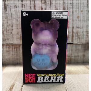 Valentines NEE DOH Swirl Honey Hugs Bear Sensory Squish Toy NIB RARE